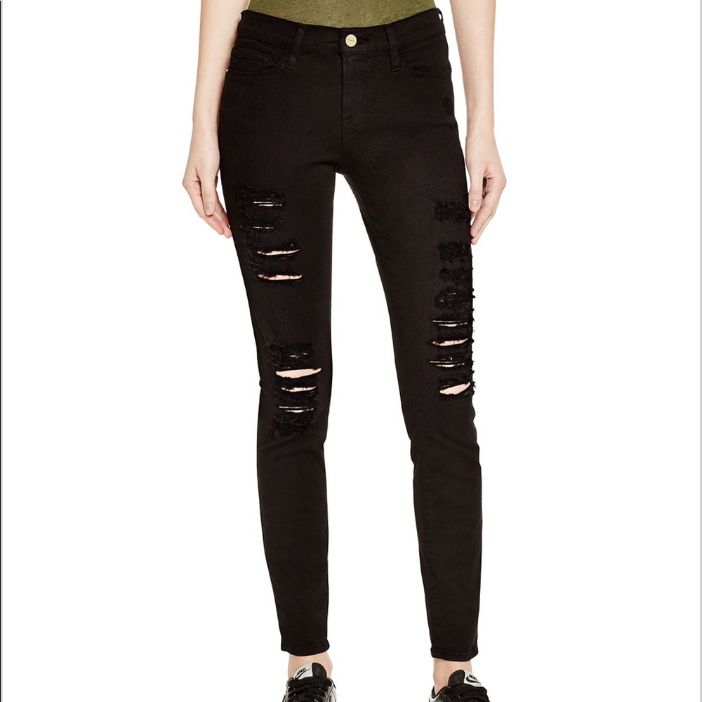 FRAME Denim Le Color Ripped Jeans